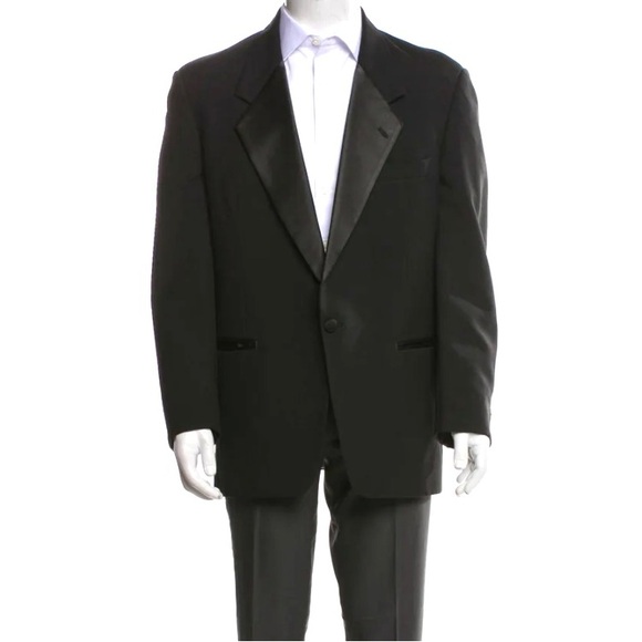 Christian Dior Le Connaisseur Single Button Tux Jacket notched lapel 40L EUC